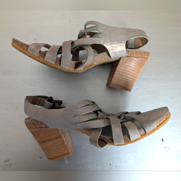 DKODE Women's Strappy Block Heel Sandals - Gray SZ 39 eur - Picture 12 of 15